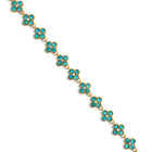 Bracelet Flower bleu