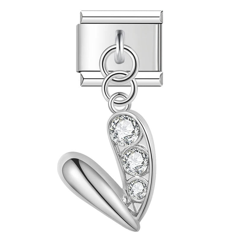 Coeur demi strass