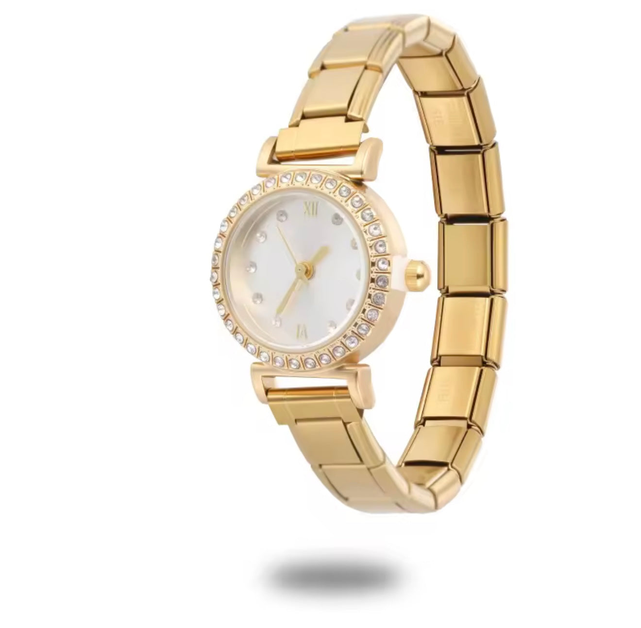 Montre ronde strass