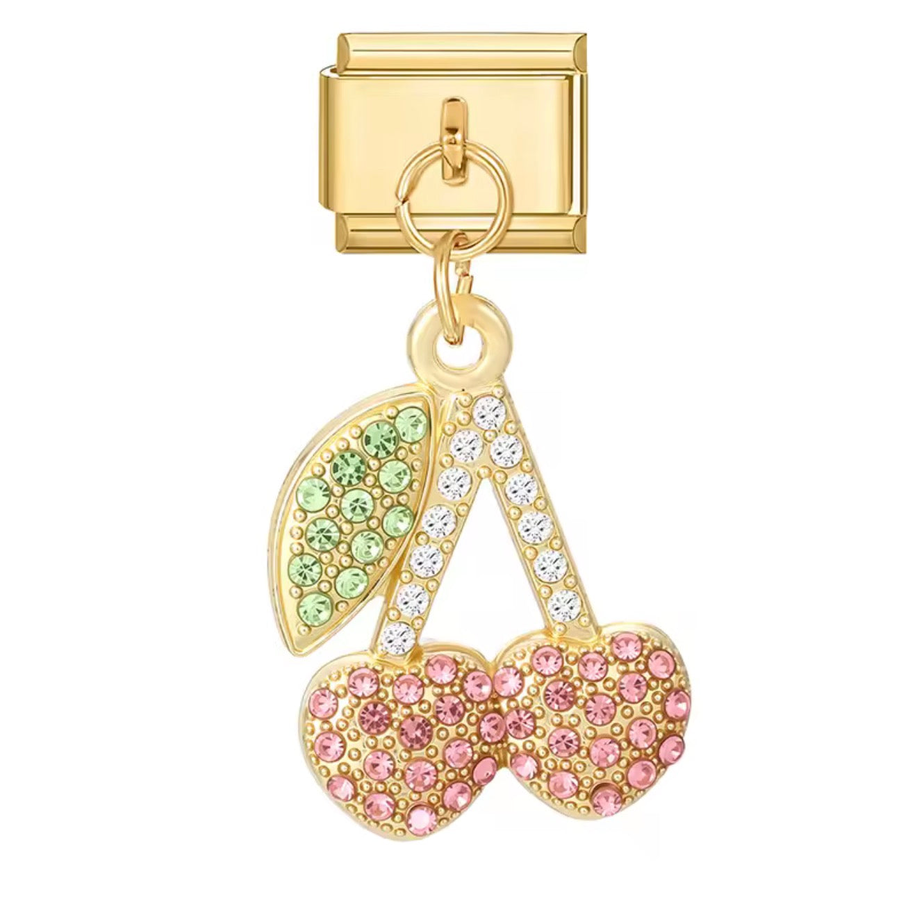 Pendentif cerise strass