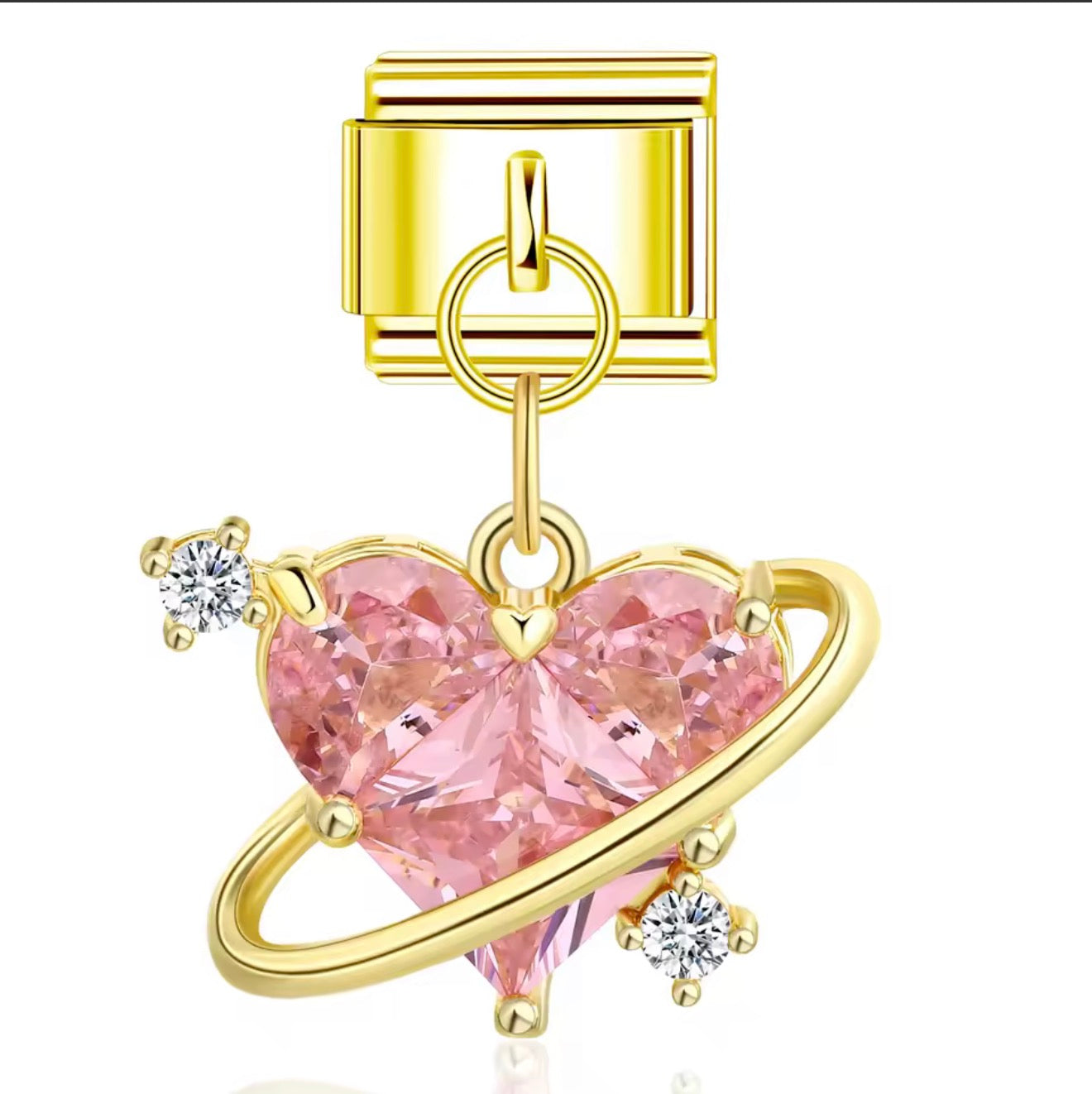 Cœur rose cristal
