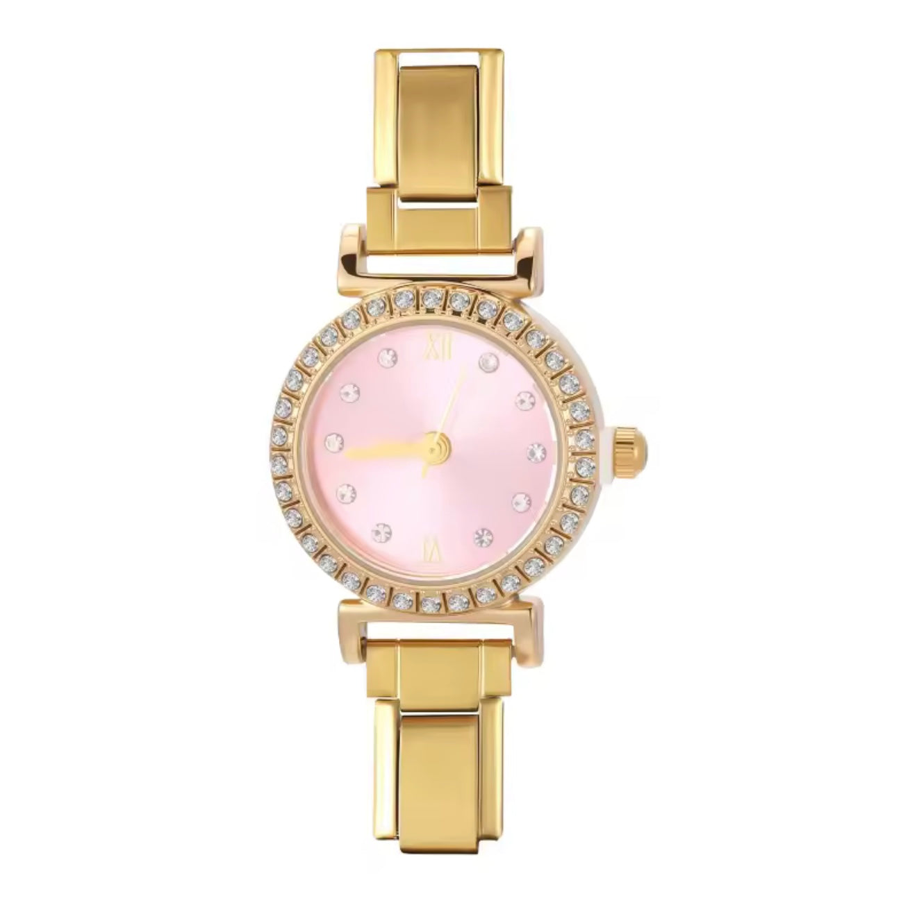 Montre ronde strass