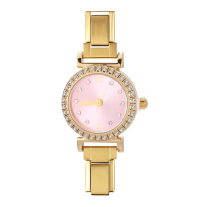 Montre ronde strass