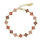 Bracelet Flower trio rose