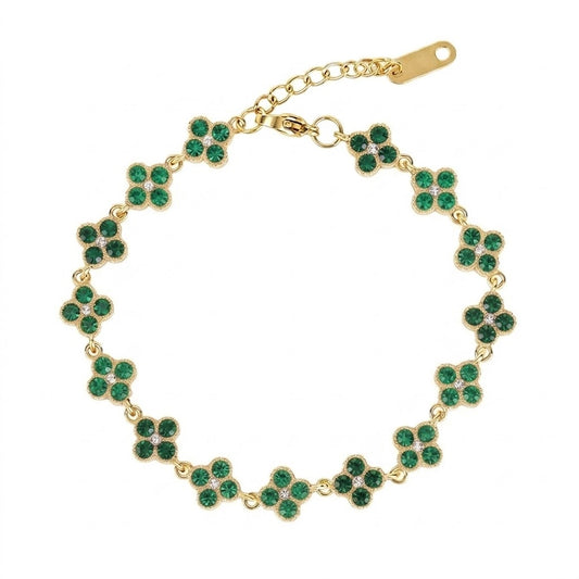 Bracelet Flower vert