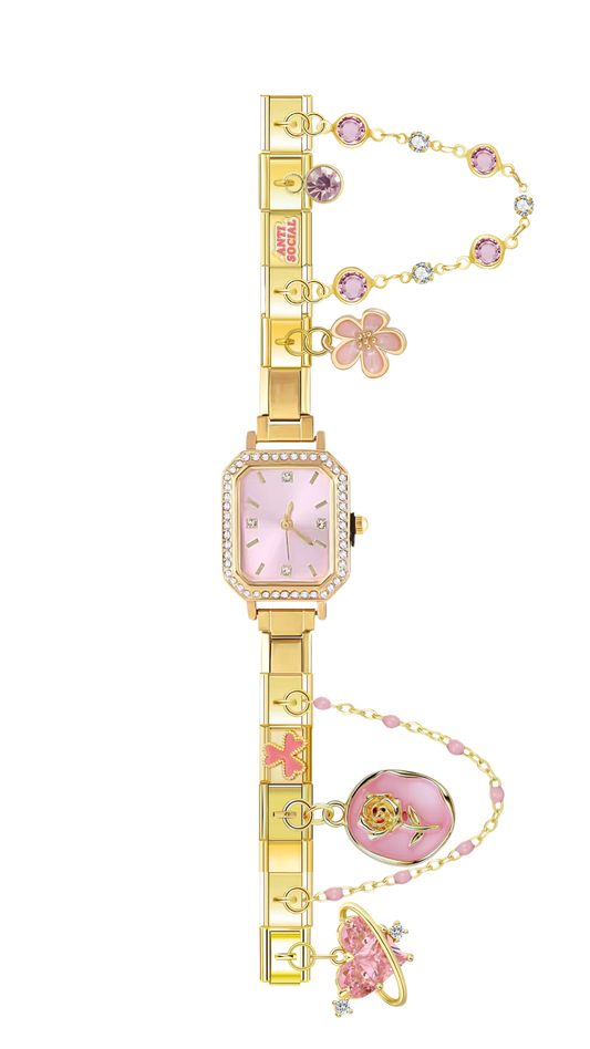 Montre full rose