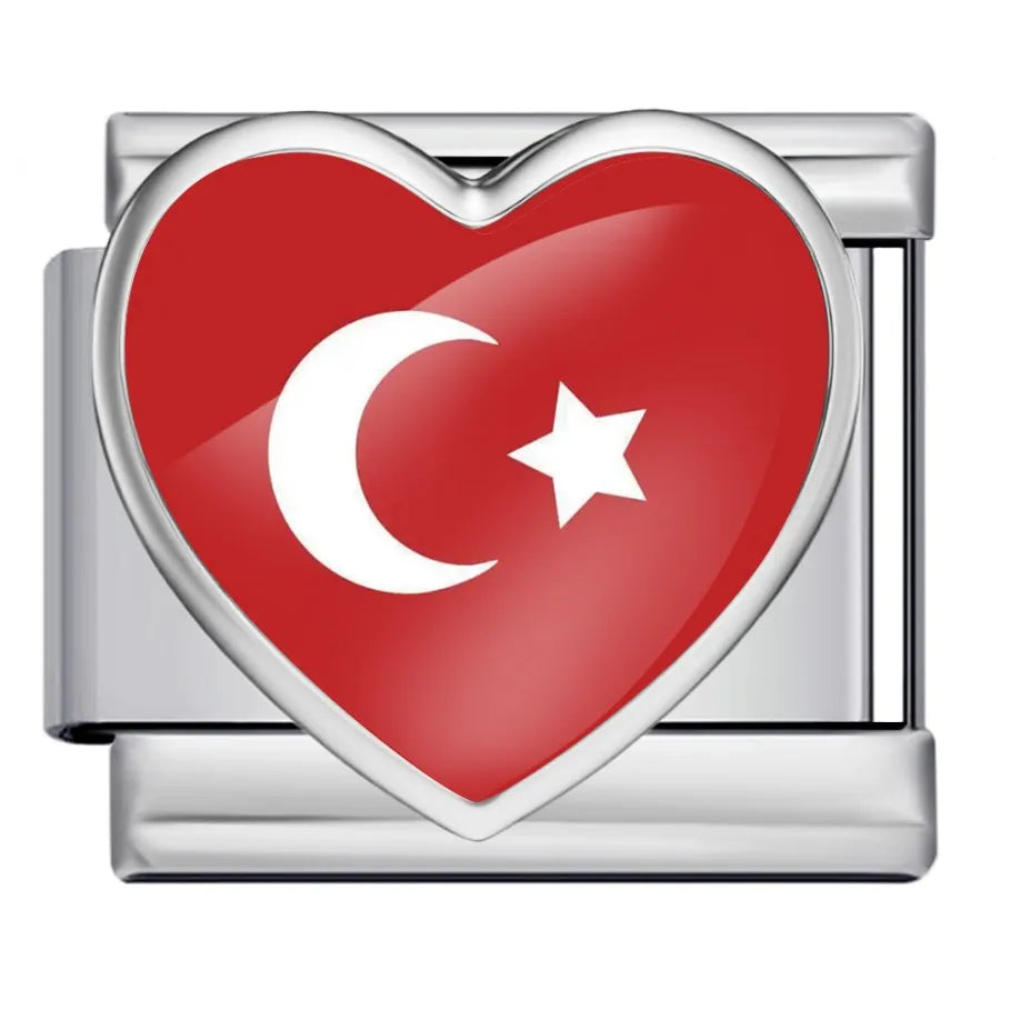 Drapeau coeur Turquie