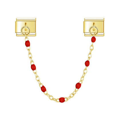 Chaine perles colorées
