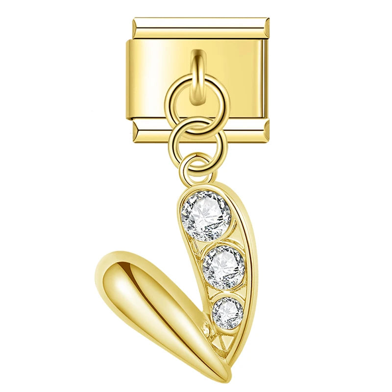Coeur demi strass